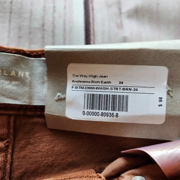 NWT Everlane "The Way-High" Rise Straight Jean Burnt Orange | Women's Size 24 - Picture 11 of 14